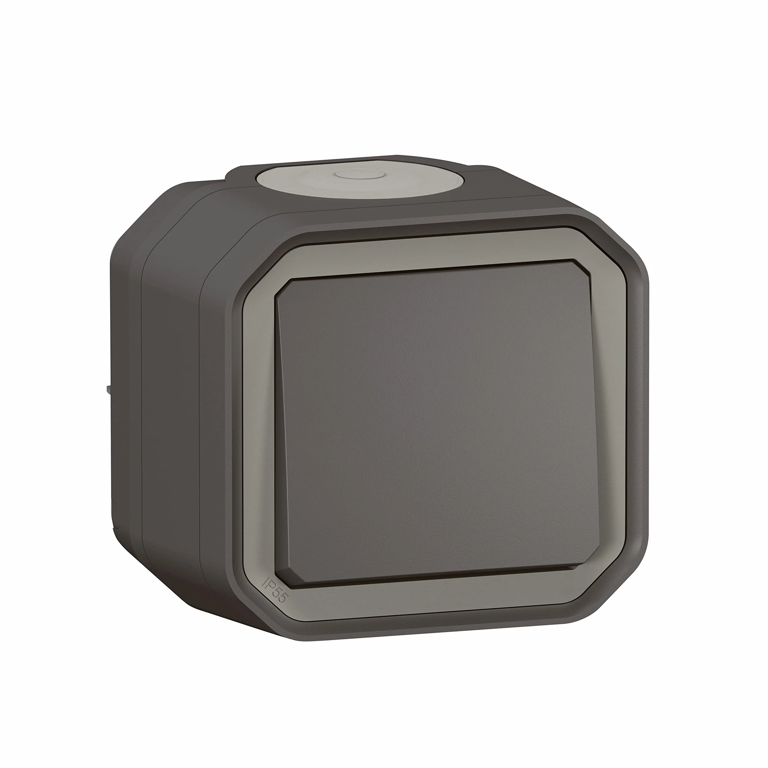 Legrand Interrupteur Mural Étanche Simple ou Va-et-vient 10A Plexo Anthracite