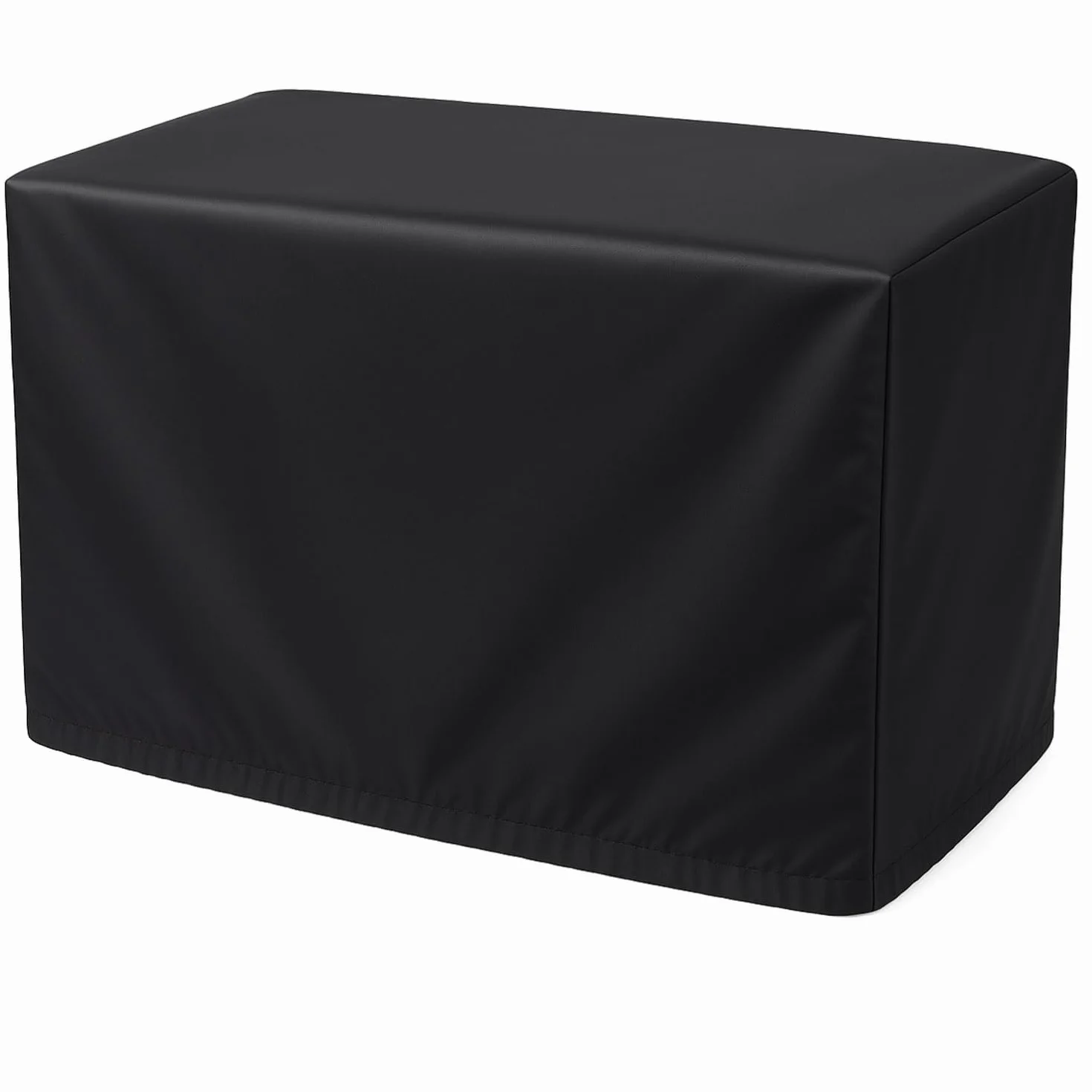 Housse de Climatiseur Extérieur Noire, Couvercle de Climatiseur en Tissu Oxford 420D Imperméable Anti-poussière Antineige, Protection Solaire Universelle 96*40*70cm