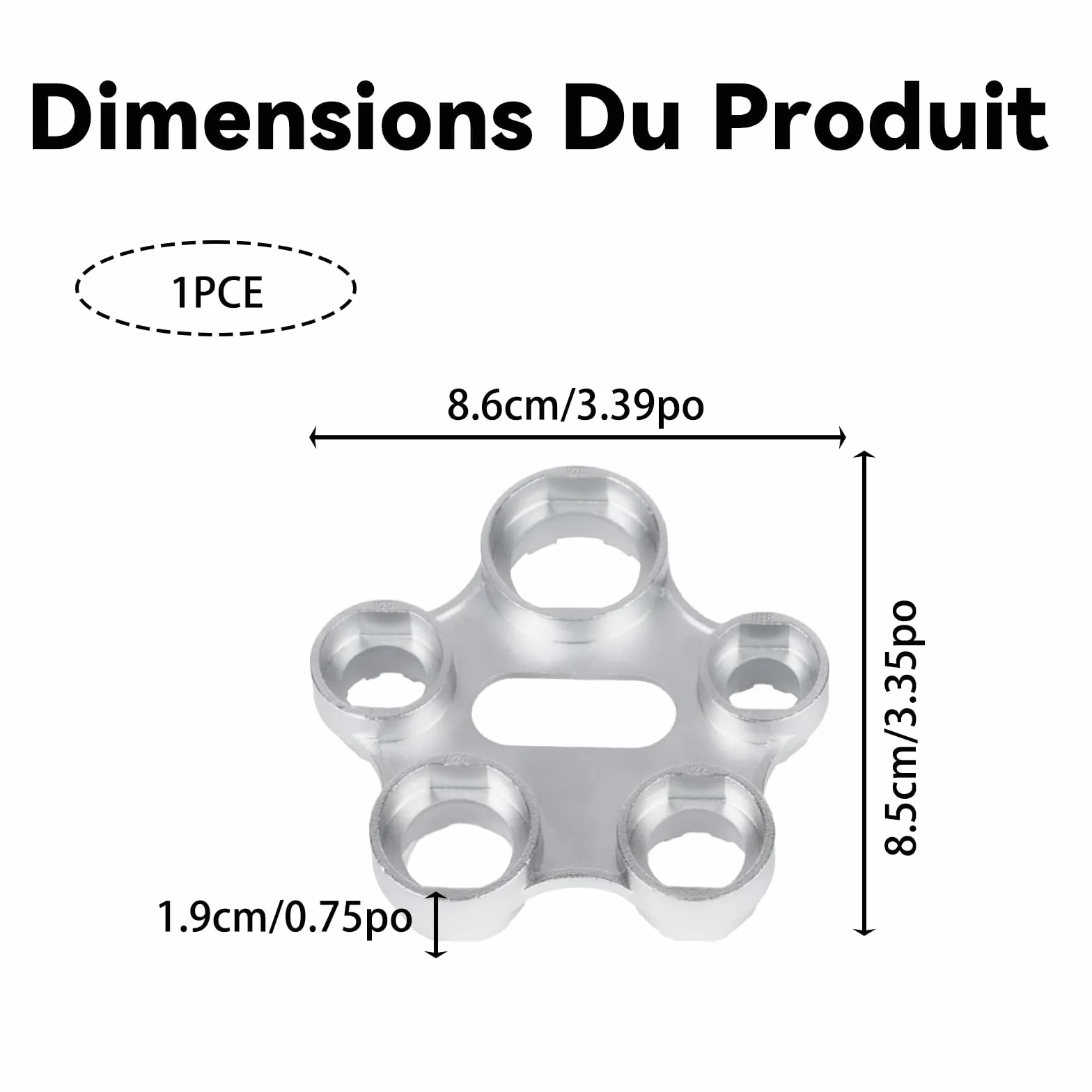 Clé pour Aérateur de Robinet Outil Mousseur en Alliage Durable pour Salle de Bain Cuisine