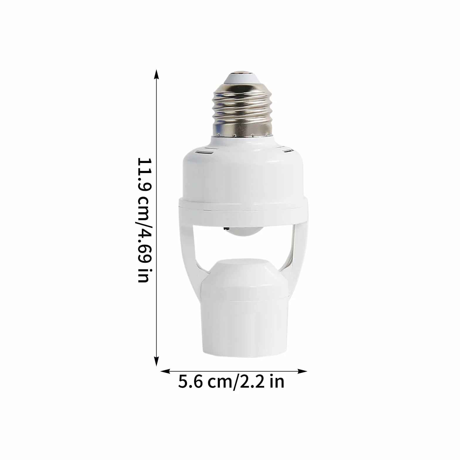Motion Sensor Light Socket E27 Infrared Radar Adapter Smart Lamp Bulb Holder for Home Porch Garage