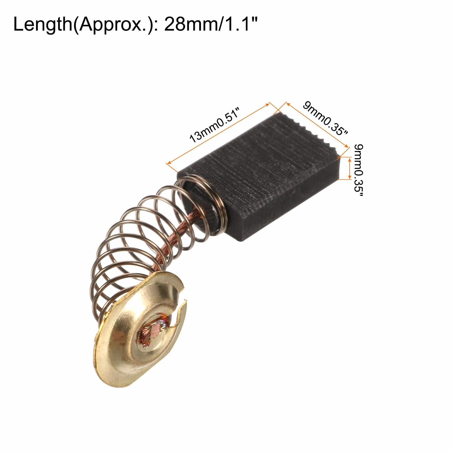 QUARKZMAN CB-411 Carbone Brosses 13X9x6mm pour Marteau Perceuse Moteur