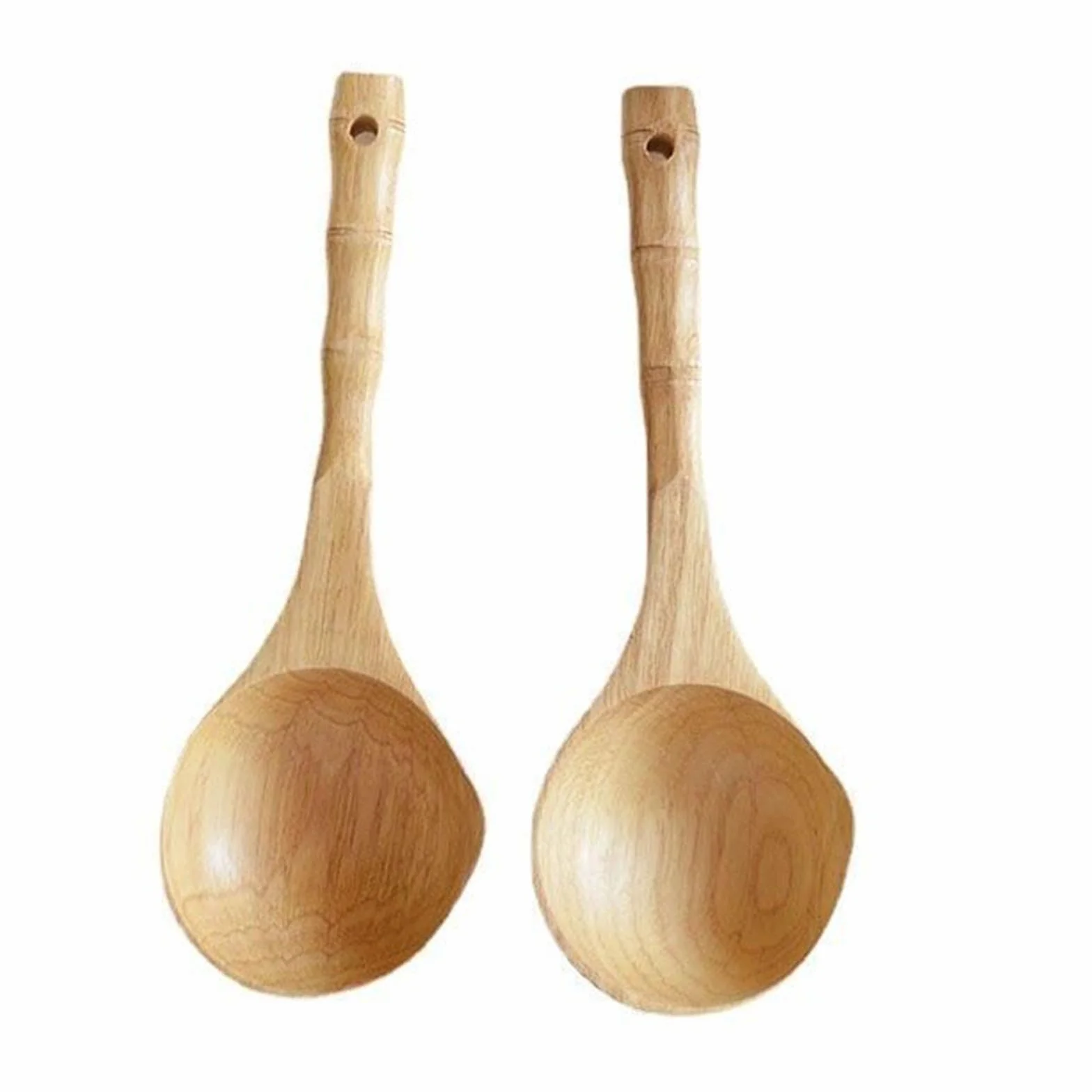 Louche en Bois pour Sauna et SPA, Cuillère à Eau en Bois Massif avec Manche Long