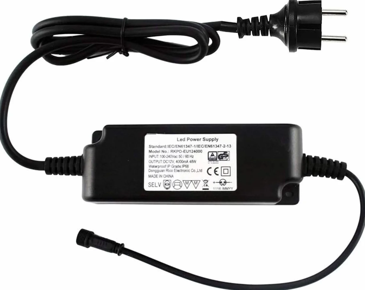 IP67 48W Transformateur LED Driver DC 12V Extérieur Alimentation