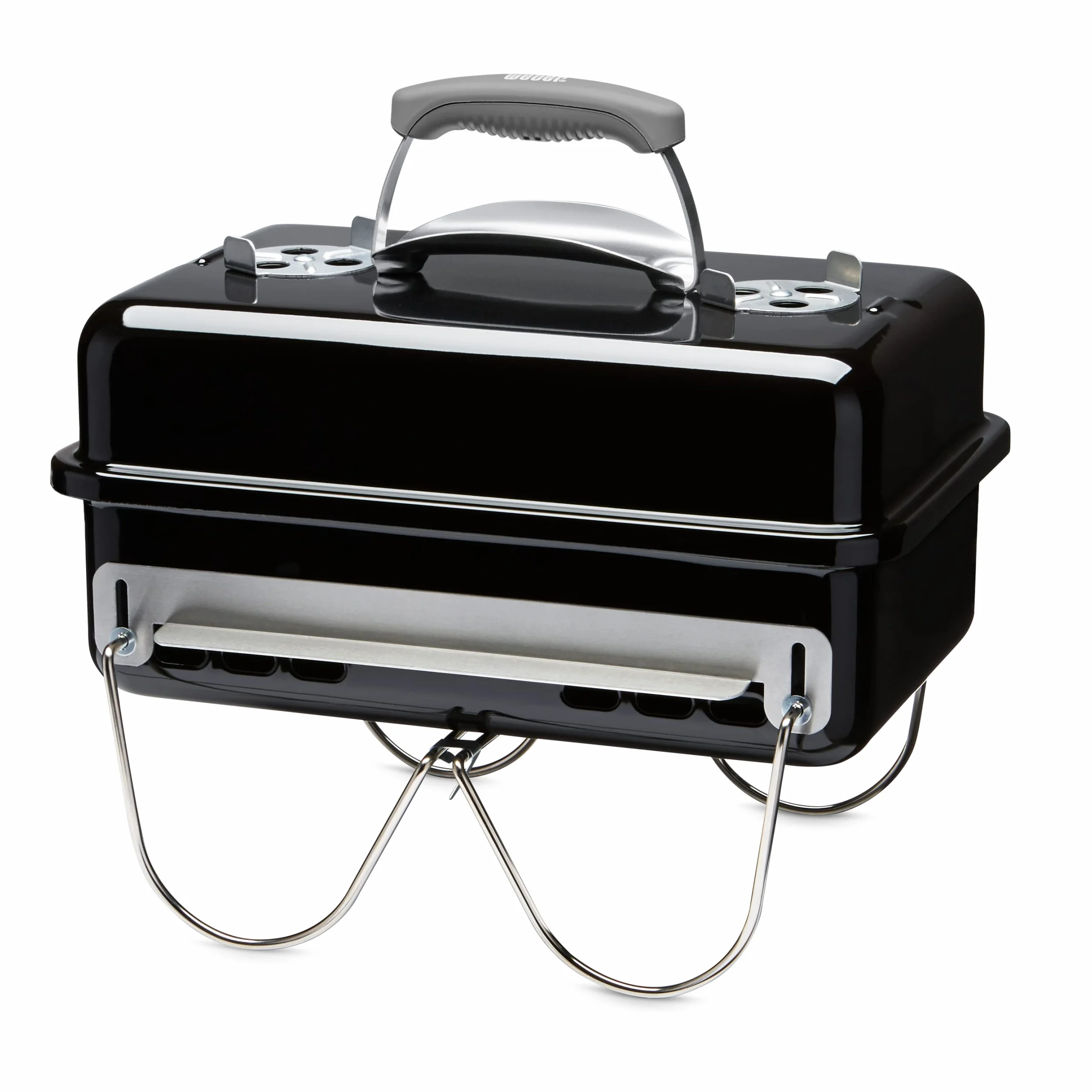 Weber Barbecue au Charbon Go-Anywhere Portable, Pieds Repliables, Design Compact, 42x26 cm, Noir