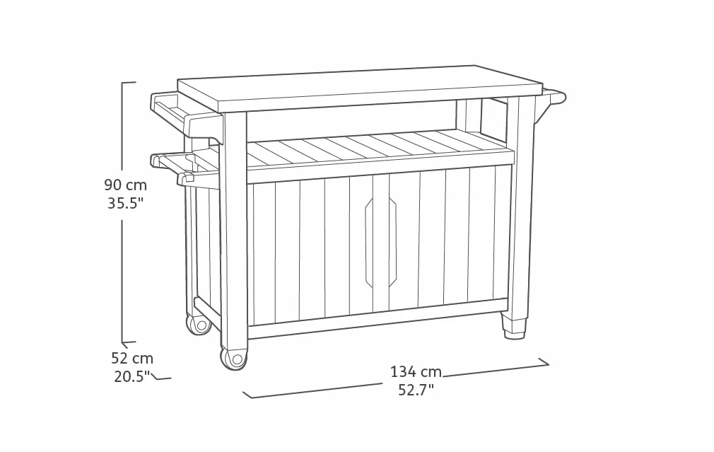 Keter Desserte Barbecue Unity XL 207 litrów