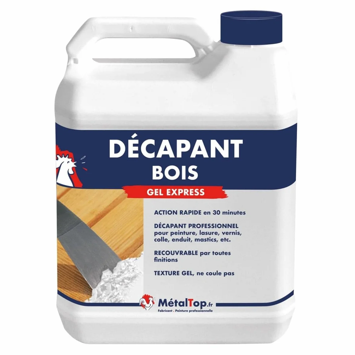 Metaltop Decapant Bois 1 L Spécial peintures vernis lasures vitrificateur