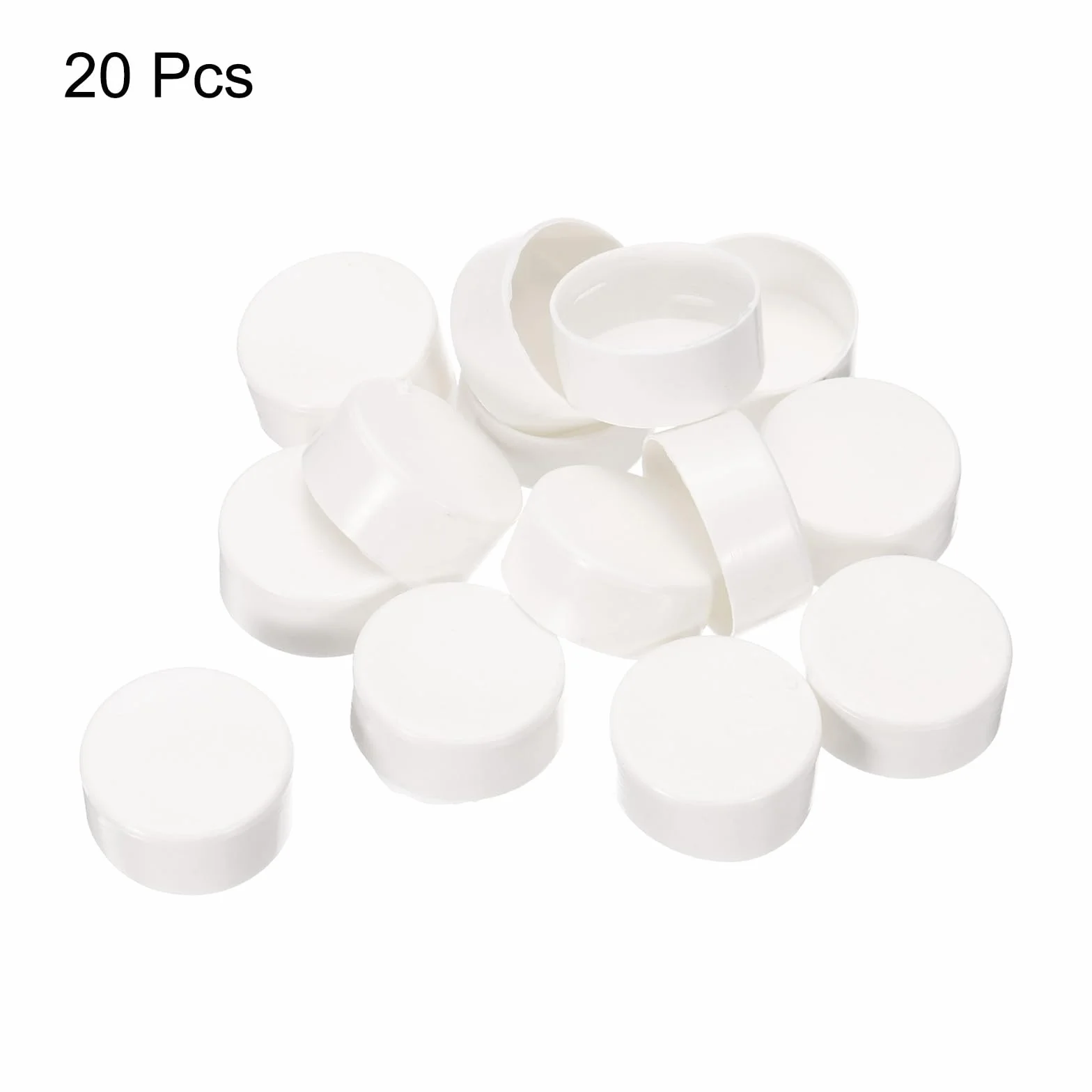 QUARKZMAN Embouts de Tube PVC 20 mm, Bouchons Ronds pour Tuyau, Conduit Électrique - Lot de 20