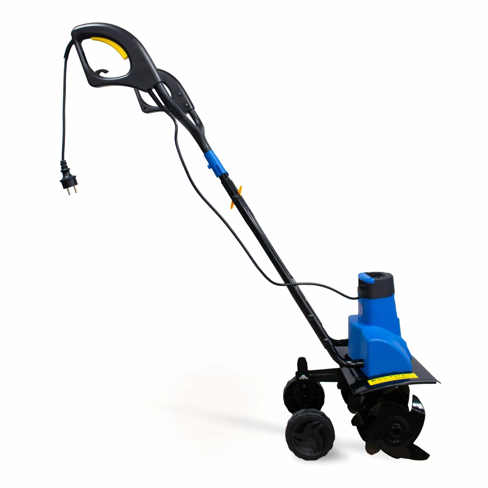 Goodyear - Motobineuse électrique 1500 W avec Roues, Largeur de Coupe 450 mm, Profondeur 180 mm, Guidon Pliable, Hauteur réglable, Protection métallique, motobineuse pour verger et Jardin