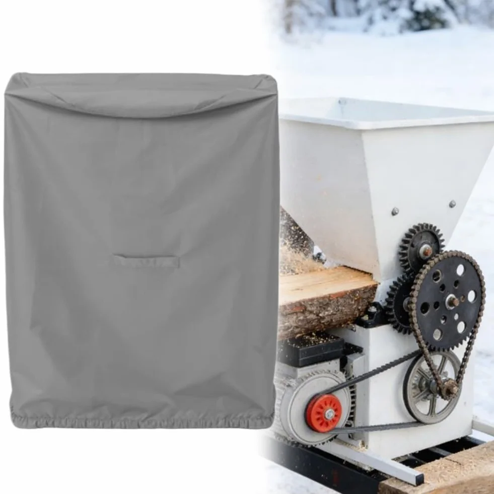 Housse de protection imperméable pour fendeuse de bois, tissu Oxford 85 x 85 x 110 cm, protection contre les intempéries, housse anti-poussière grise pour machines de jardin