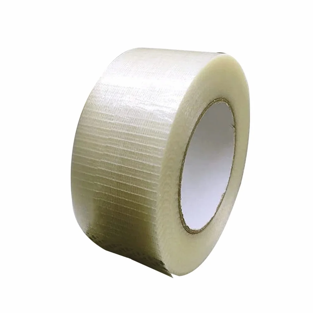 Ruban de cerclage renforcé en fibre de verre transparent bidirectionnel