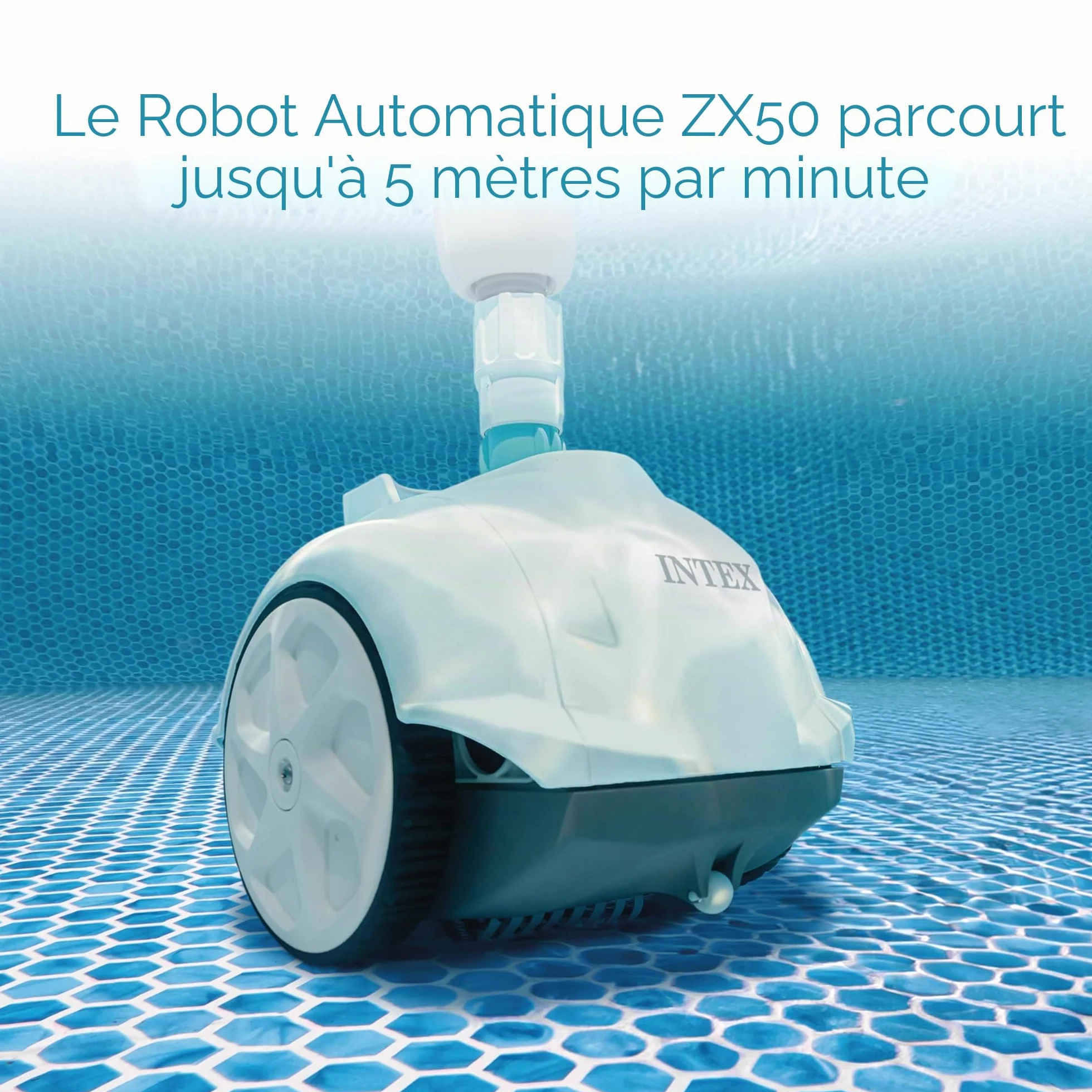Intex Robot aspirateur Fond zx50 Blanc/Bleu