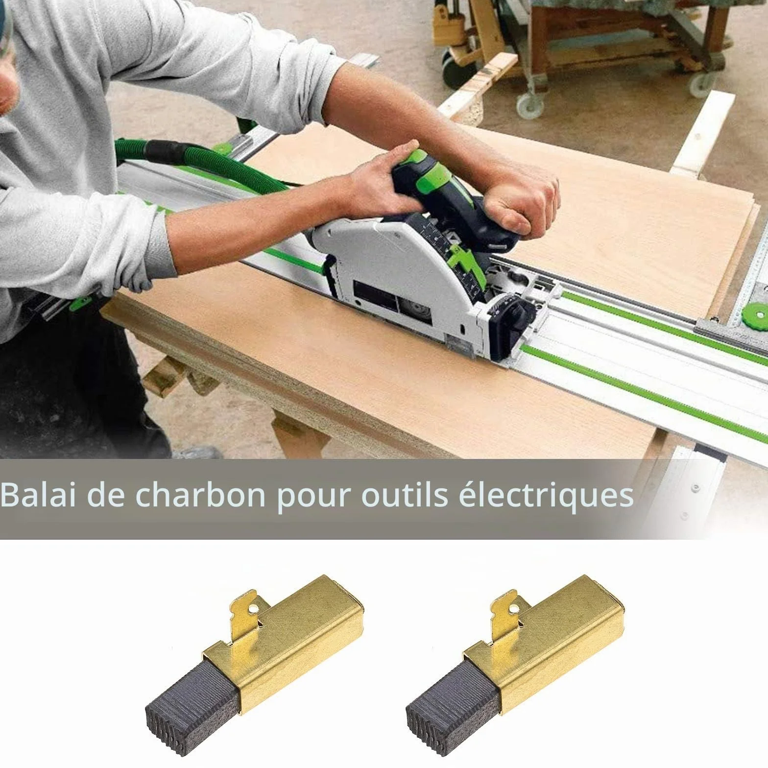 Balais de carbone Festool TS55 TS 75 AP55EB AP65EB AT55E AT65EB 6,3 x 10 x 17,5 mm 5,8 x 7,8 x 16 mm 1 paire