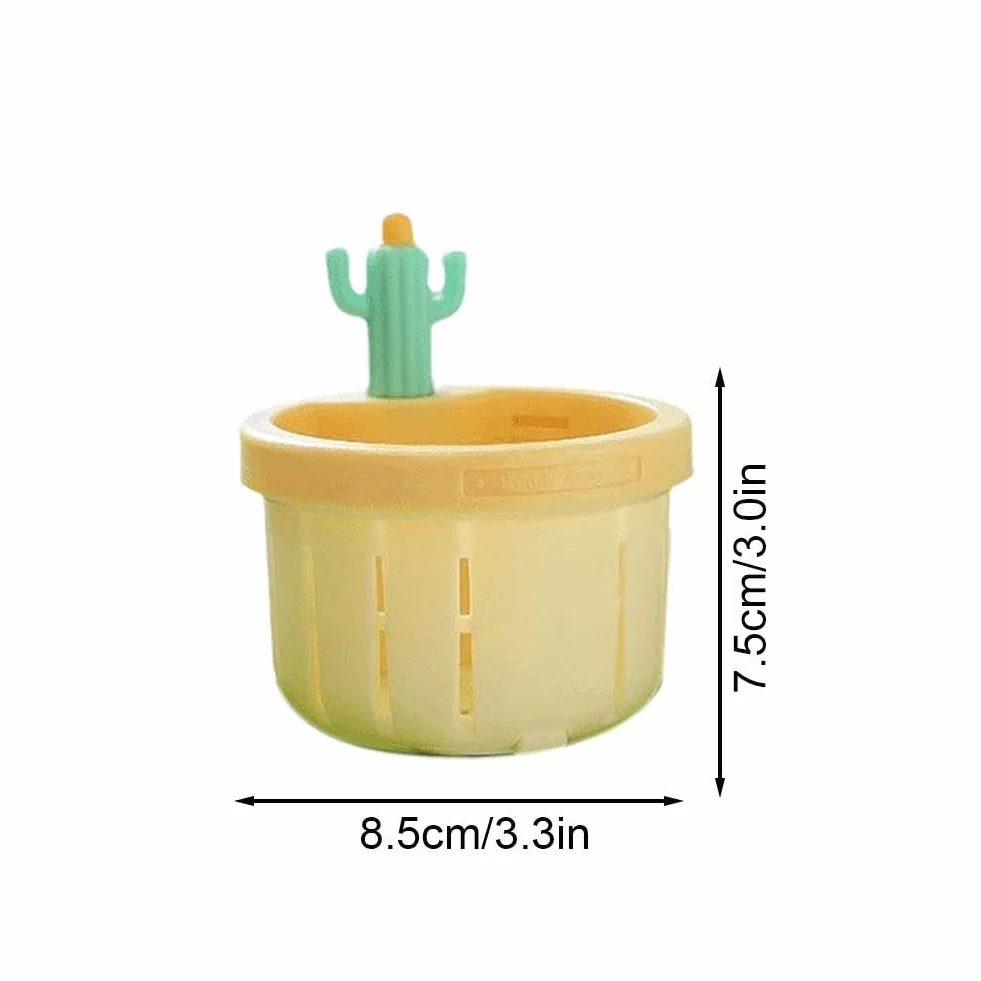 Lot de 2 passoires de vidange pour évier de cuisine en forme de cactus - Panier de vidange automatique