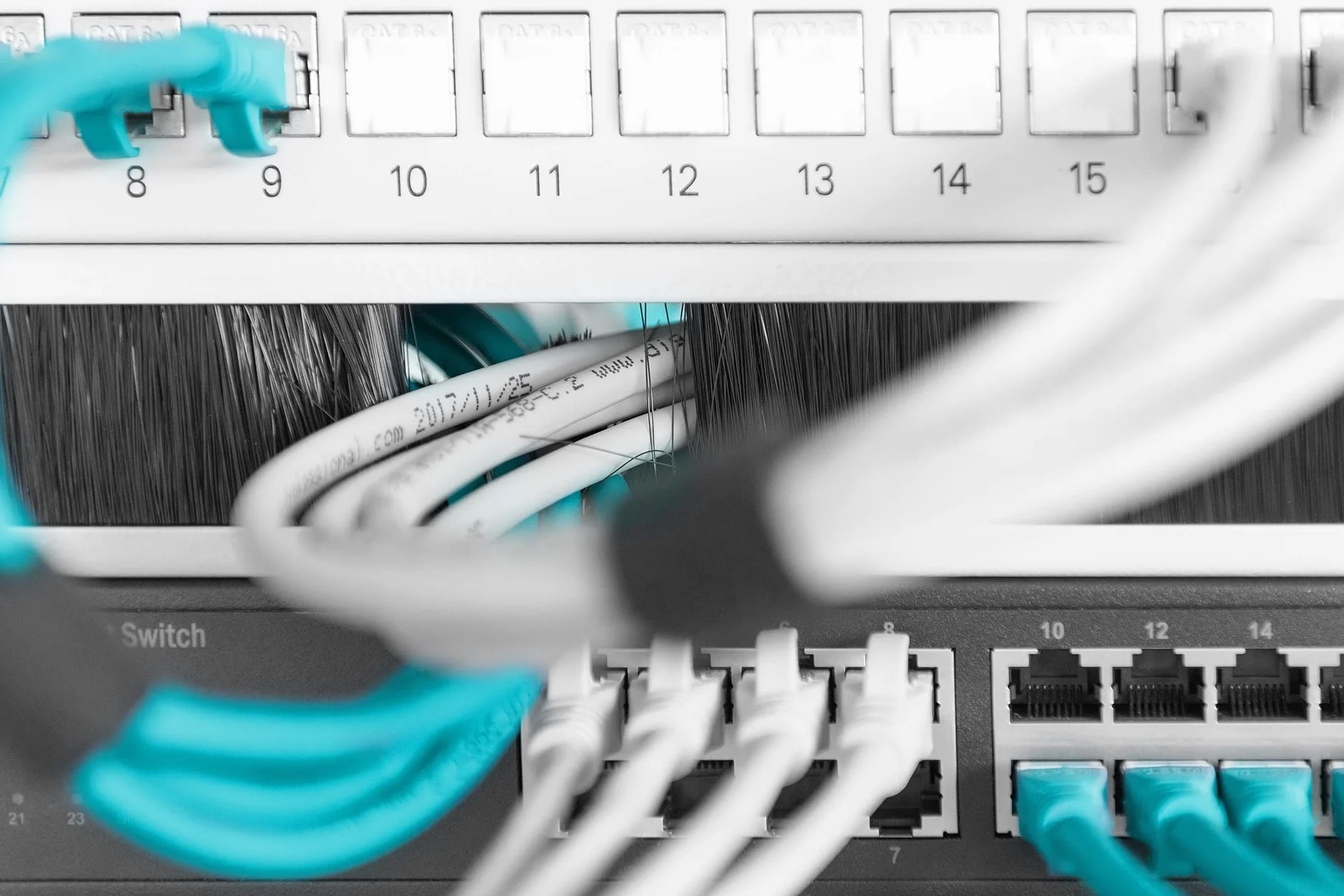 DIGITUS Passe-câble avec brosse 1U 19 pouces pour armoires réseau Gris