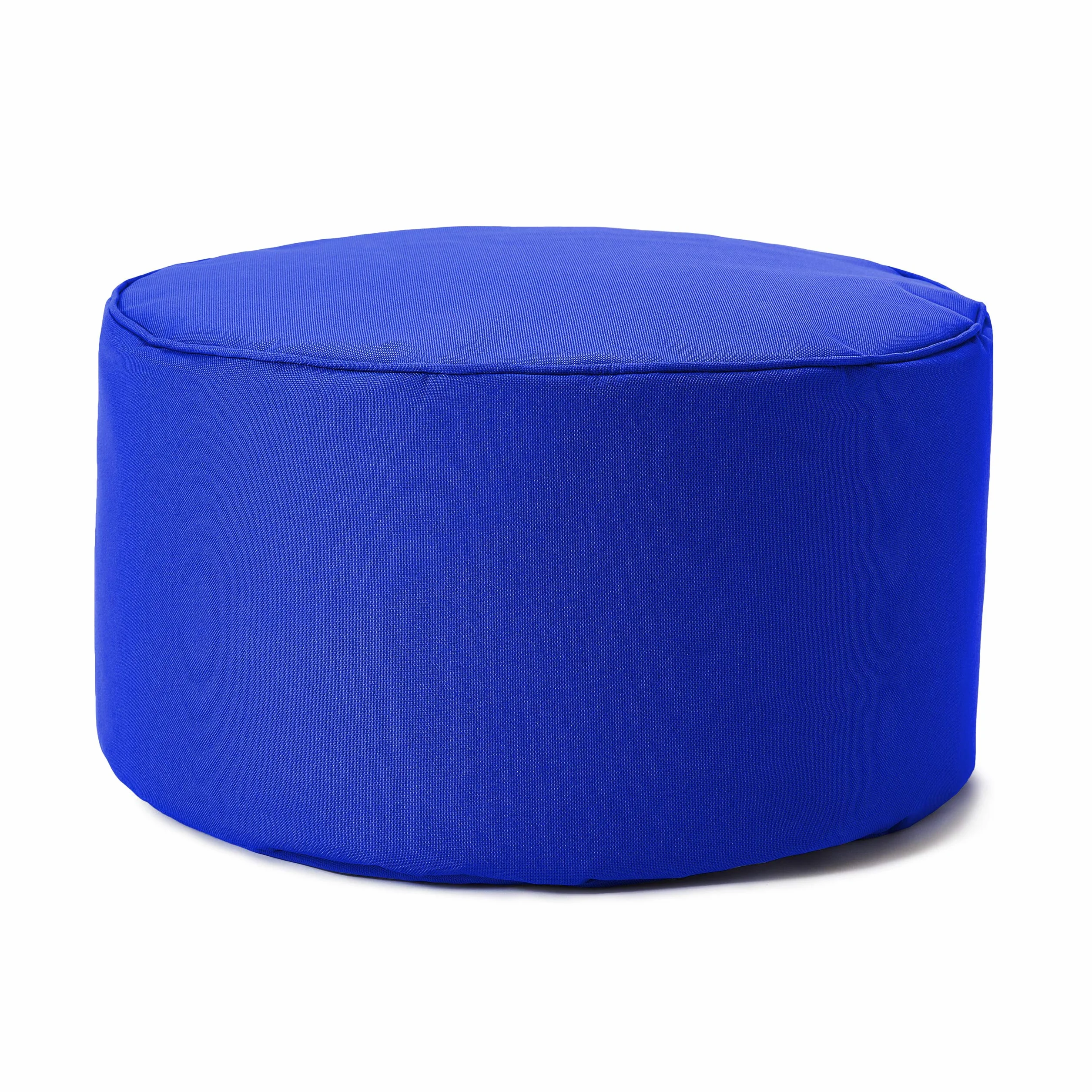 Lumaland Pouf Chaise Tabouret 25 x 45 cm | pour Enfants et Adultes | pour intérieur et extérieur | Coussin Rond de Sol | Pouf Siège - Résistant à l'eau | Entretien Facile [Bleu Roi]