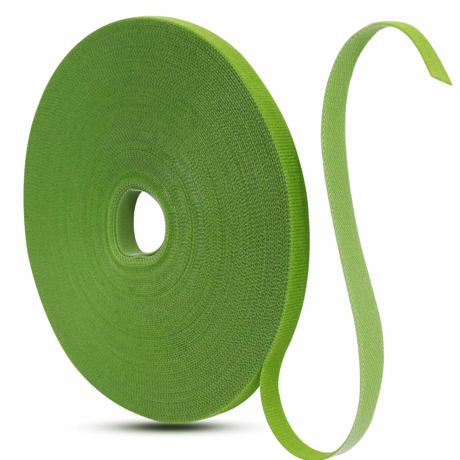 Redamancy 25m Attache de Jardin pour Plantes, 10mm Attache Plante Grimpantes Bande Rouleaux, Liens de Plantes Bande de Fixation pour Plantes FleursTomates Vignes Ruban de Fleuriste(Vert Gazon)