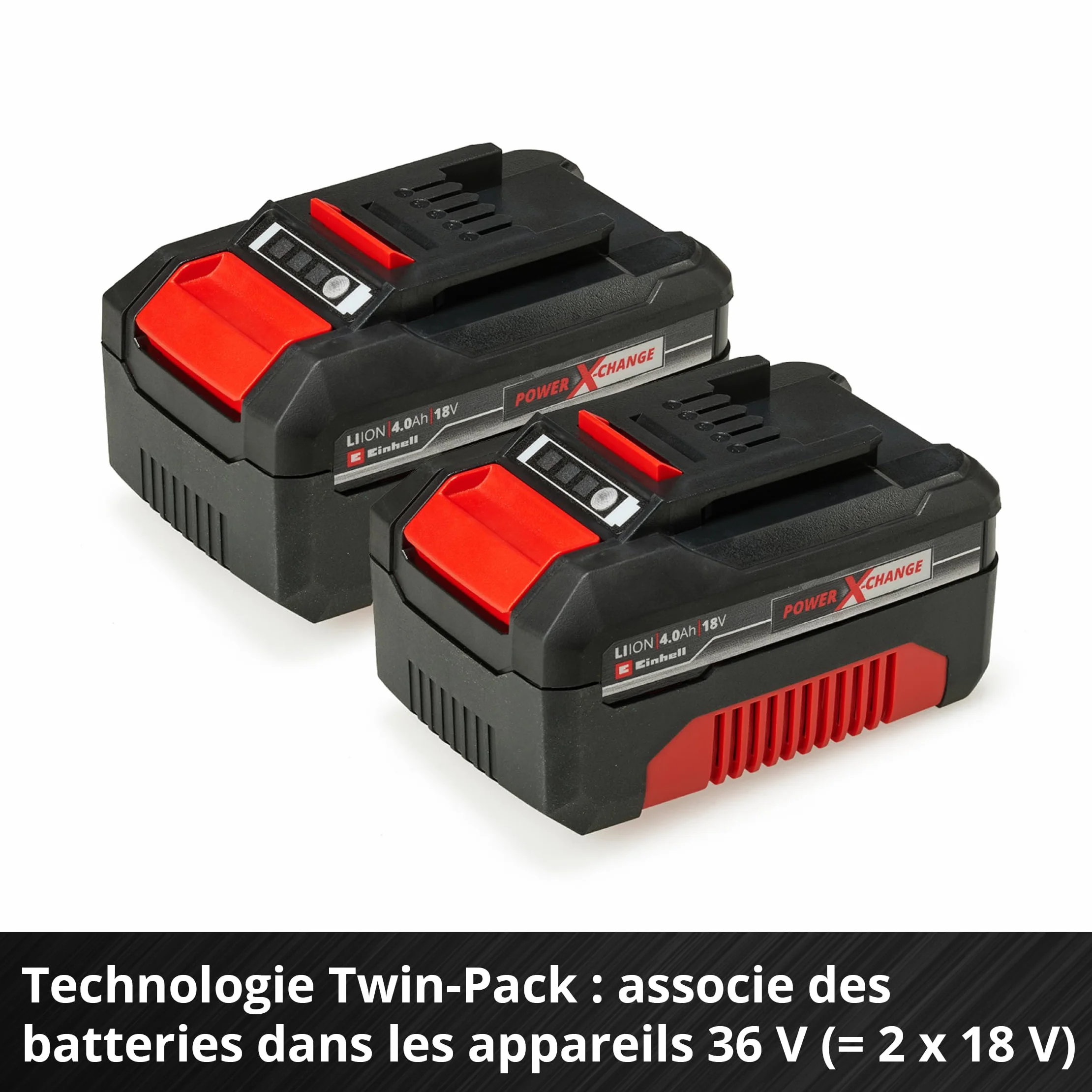 Einhell Power X-Change Starter Kit 4,0 Ah 18V Lithium-Ion Batterie + Chargeur
