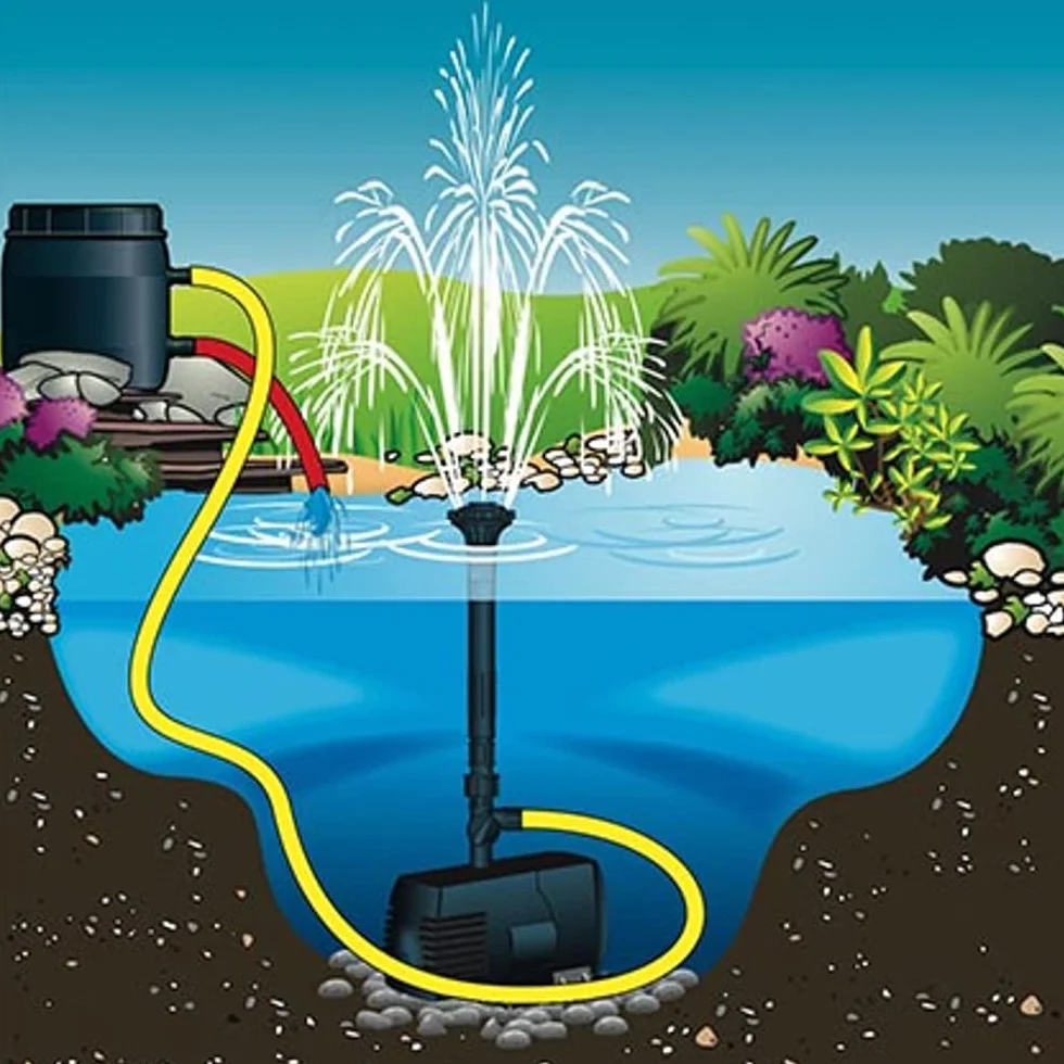 Ubbink Pompe de Fontaine Bassin Jardin Étang Accessoires Pompe à Eau Piscine