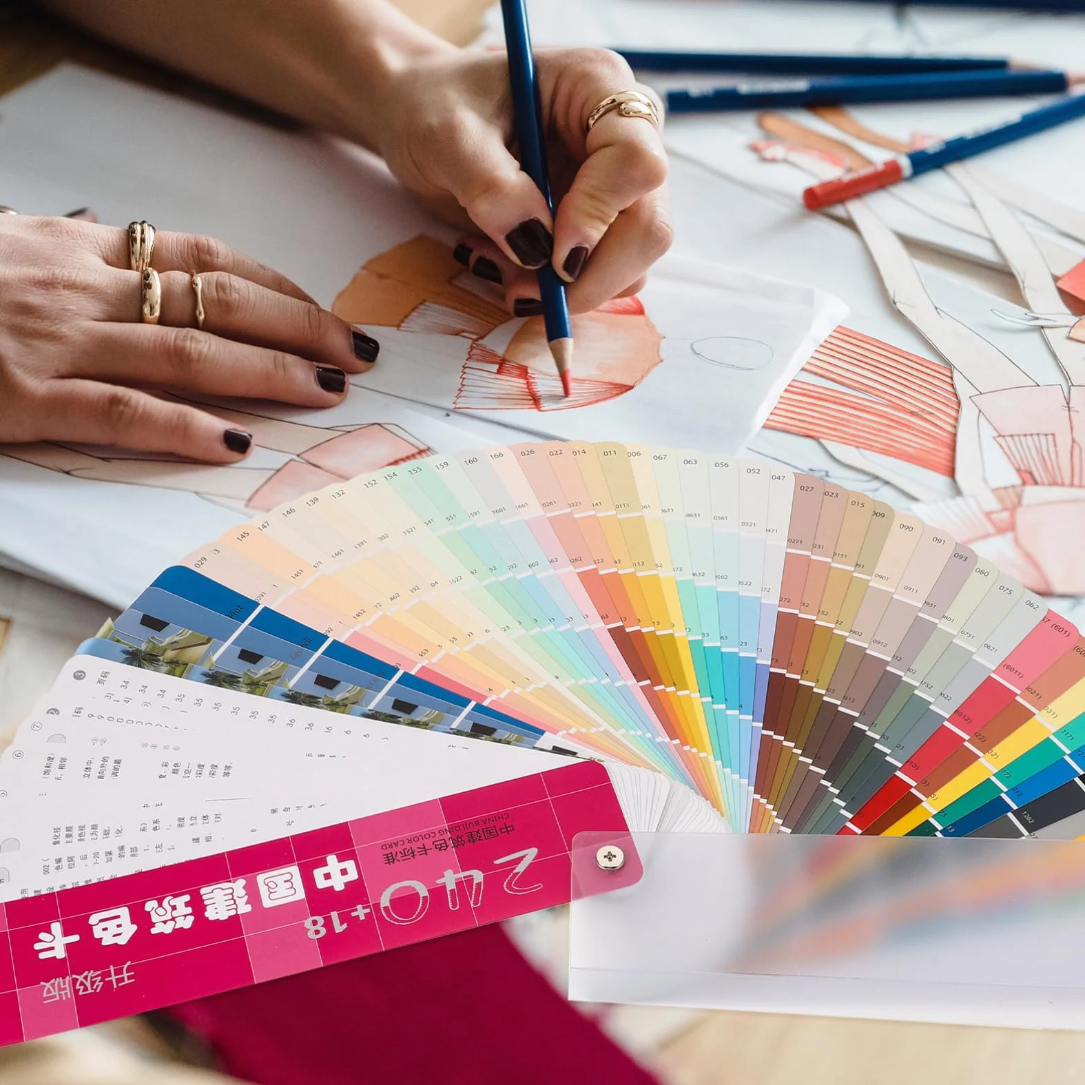 Palette Portable Cartes de Couleur de Peinture Architecture 258 Nuances Outil de Correspondance des Couleurs pour Artistes