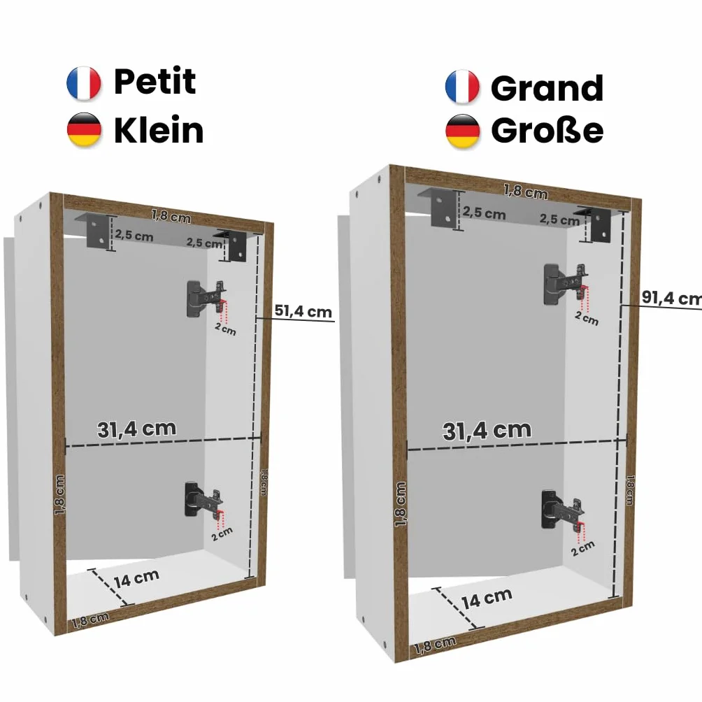 Cache Tableau électrique Coffret d'habillage Bois Petit
