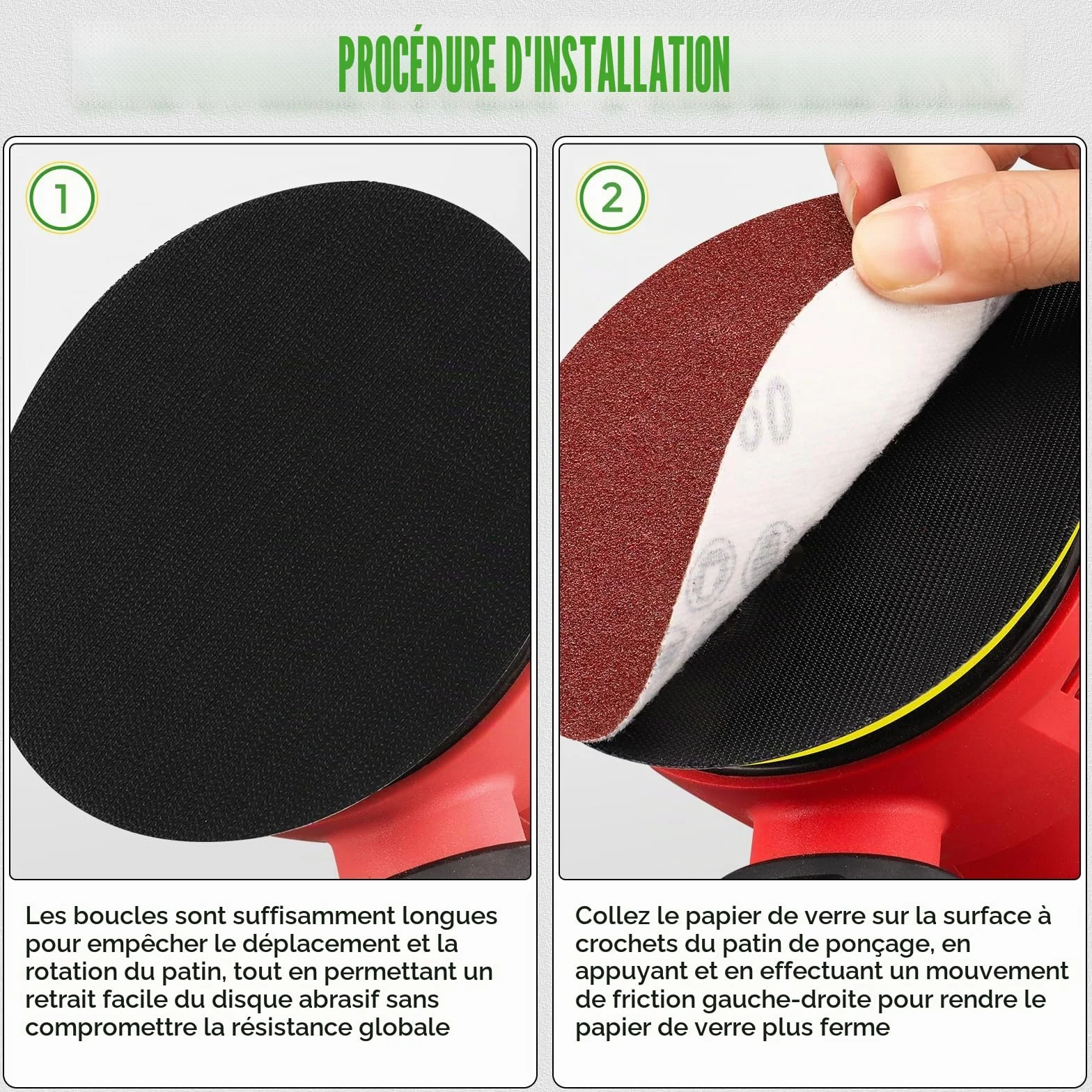 Plateau de support pour ponceuse 150 mm - Support de polissage - Cire - Meuleuse électrique - Outil de ponçage