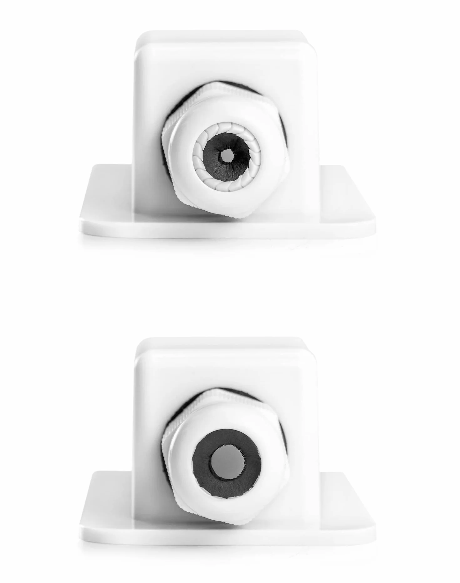 QWORK Passe-Toit IP68 Presse-étoupe Solaire étanche boîtier d'entrée de câble 1 Voie ABS Blanc
