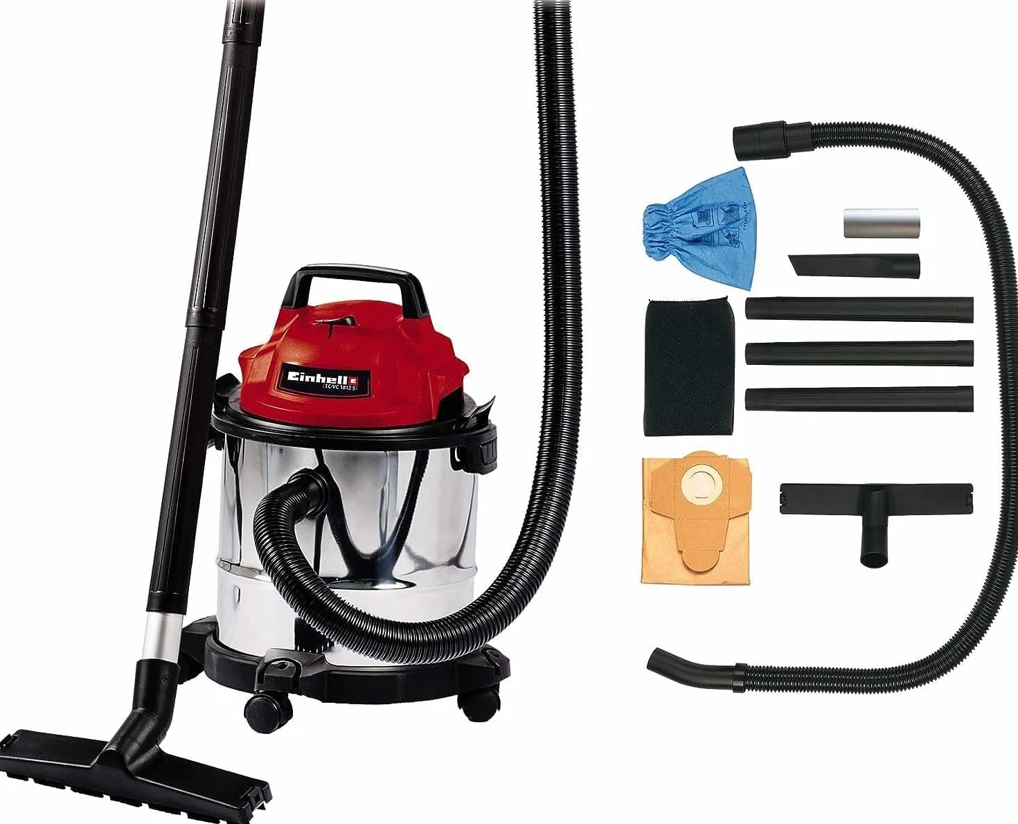 Einhell TC-VC 1812 S Aspirateur eaux et poussières 1250 W Cuve 12L