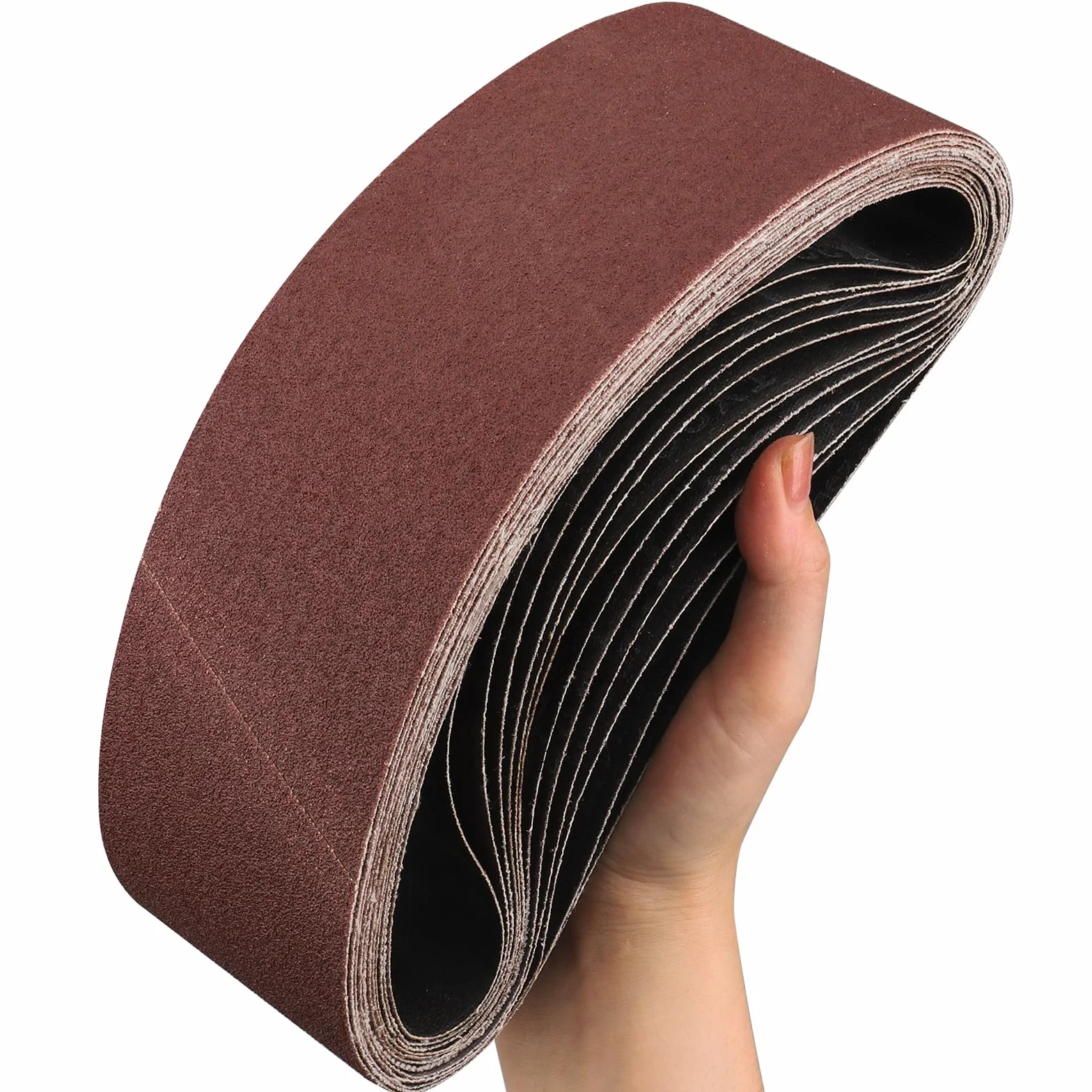 Bande Abrasive 75x533 mm 40 Grain 10 Pièces