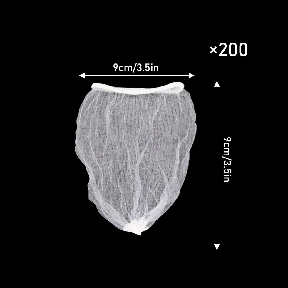 Lot de 200 filtres en maille élastique pour évier de cuisine et salle de bain