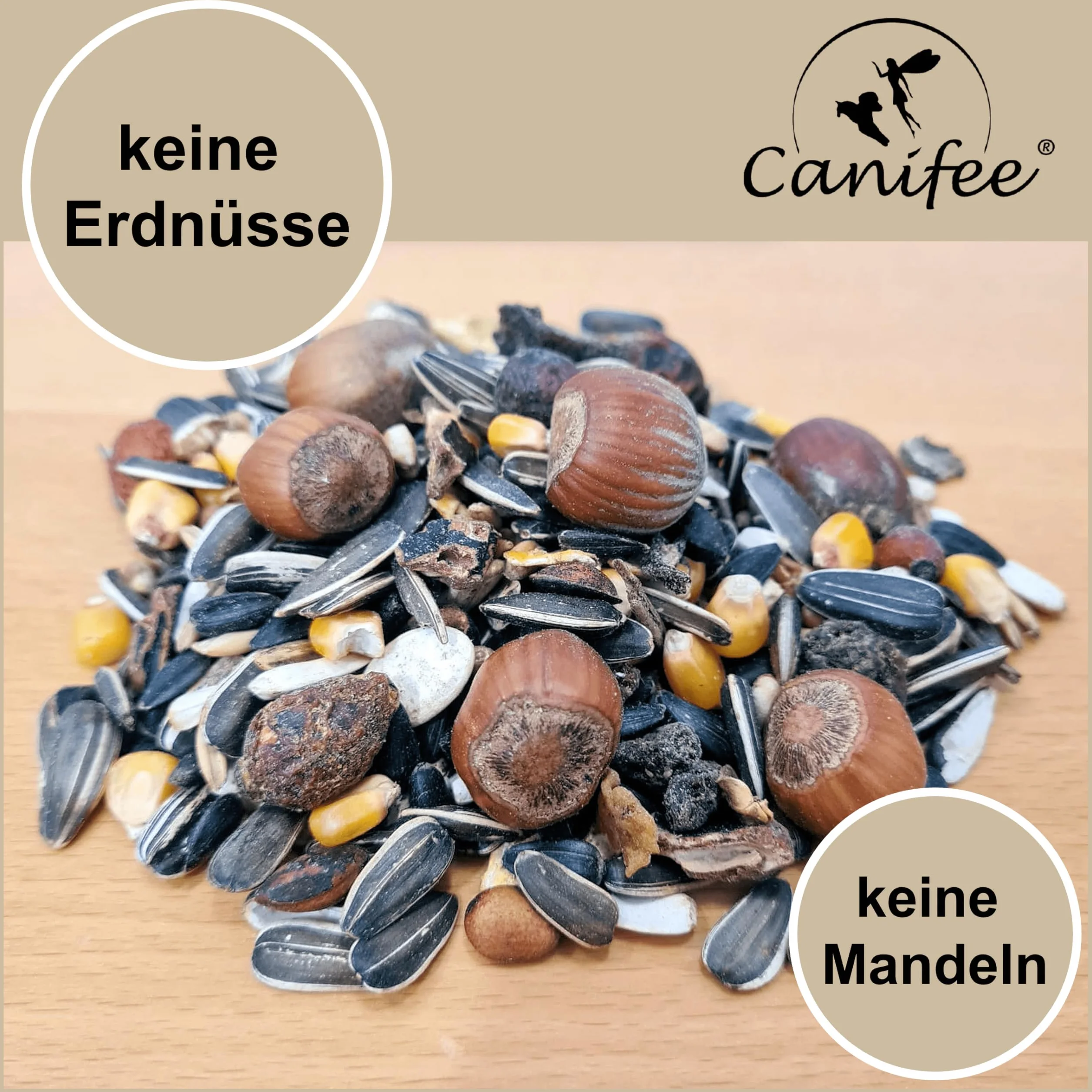 Nourriture pour écureuils 2,2 kg - Mélange pour animaux sauvages avec noisettes