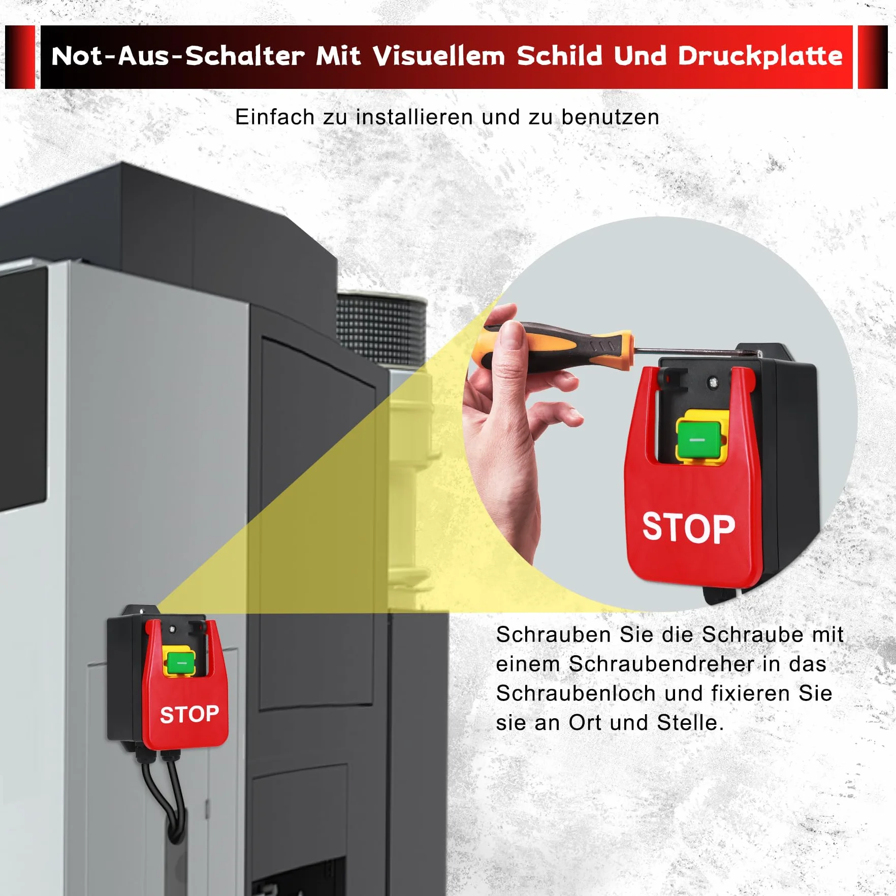 Monophasé 220 V Interrupteur de Sécurité avec prise pour table de fraisage stop