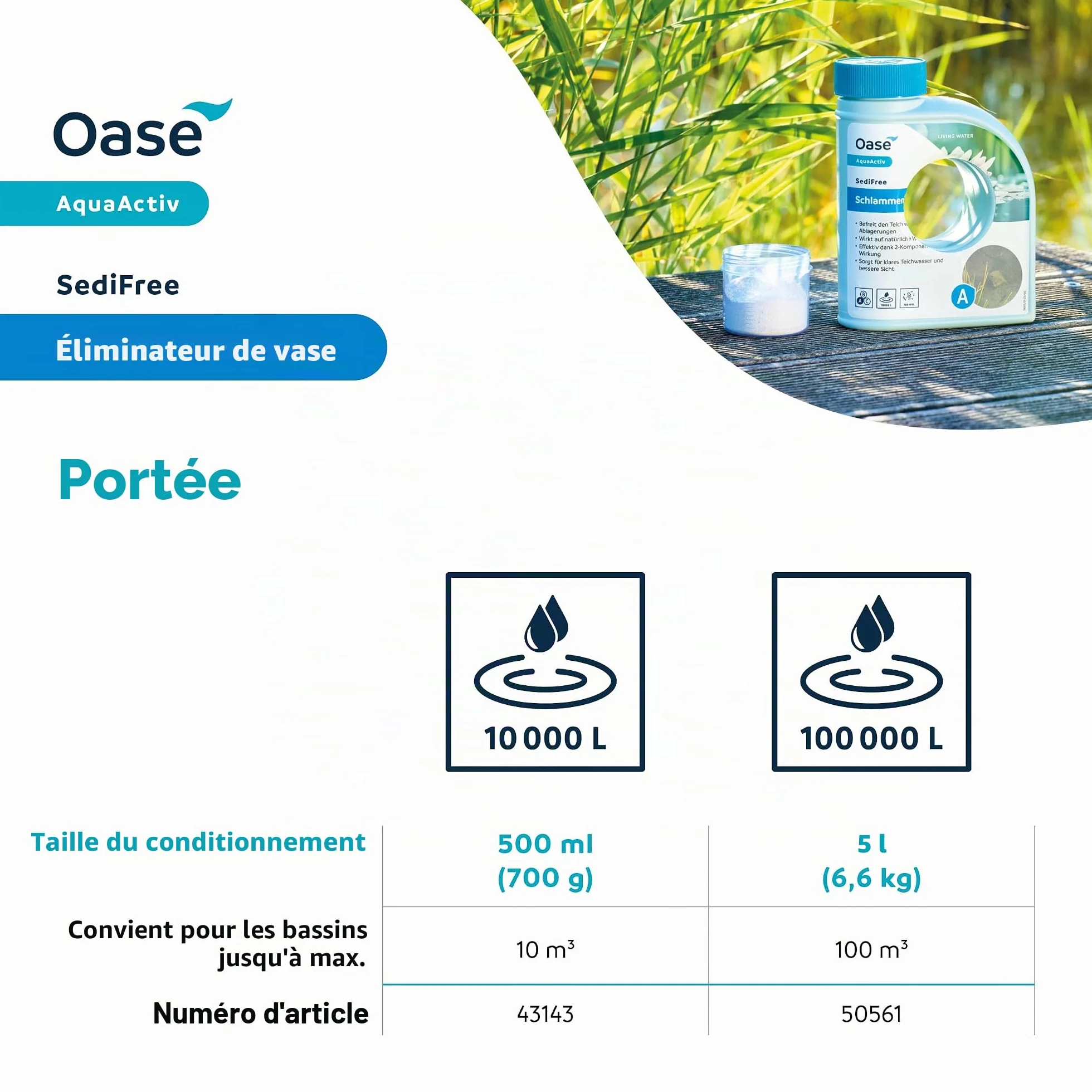 OASE AquaActiv SediFree 43143 Anti vase 500 ml