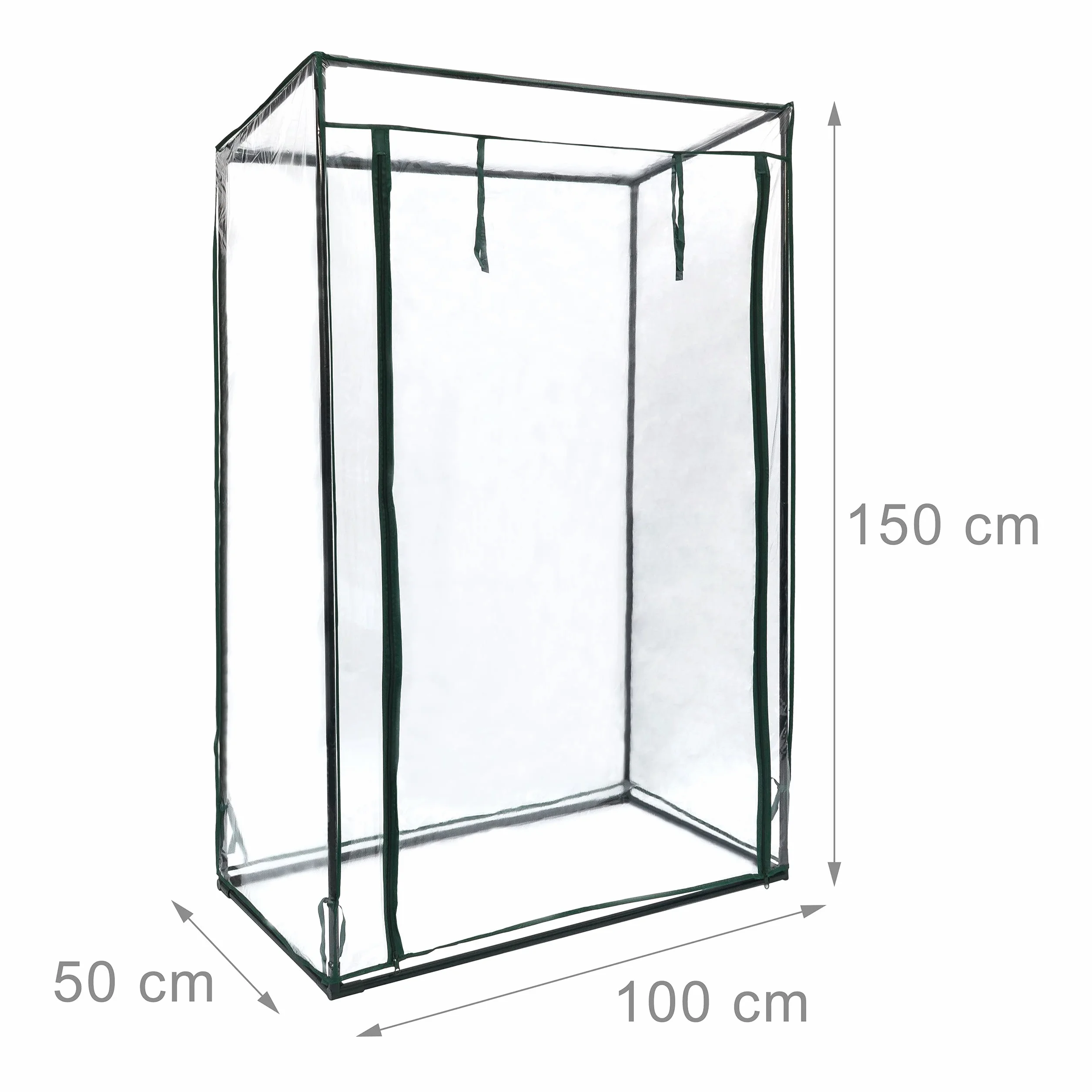Relaxdays Serre de Jardin Tommy 150 x 100 x 50 cm Protection Légumes Tente Plantes