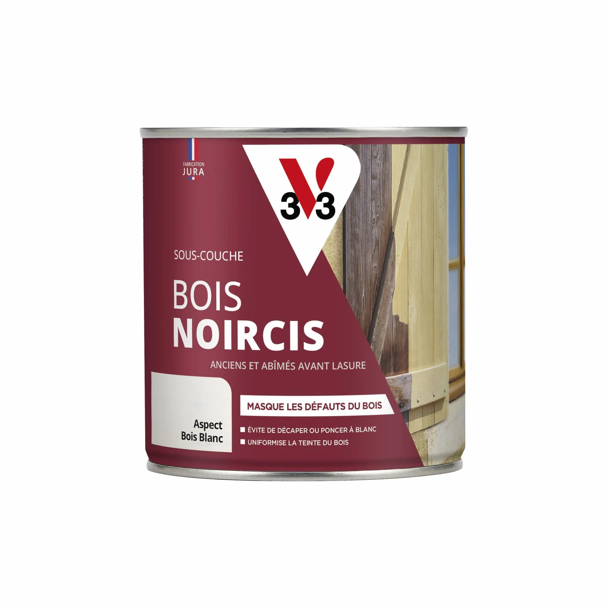 V33 Sous-couche bois noircis Incolore 0,5L