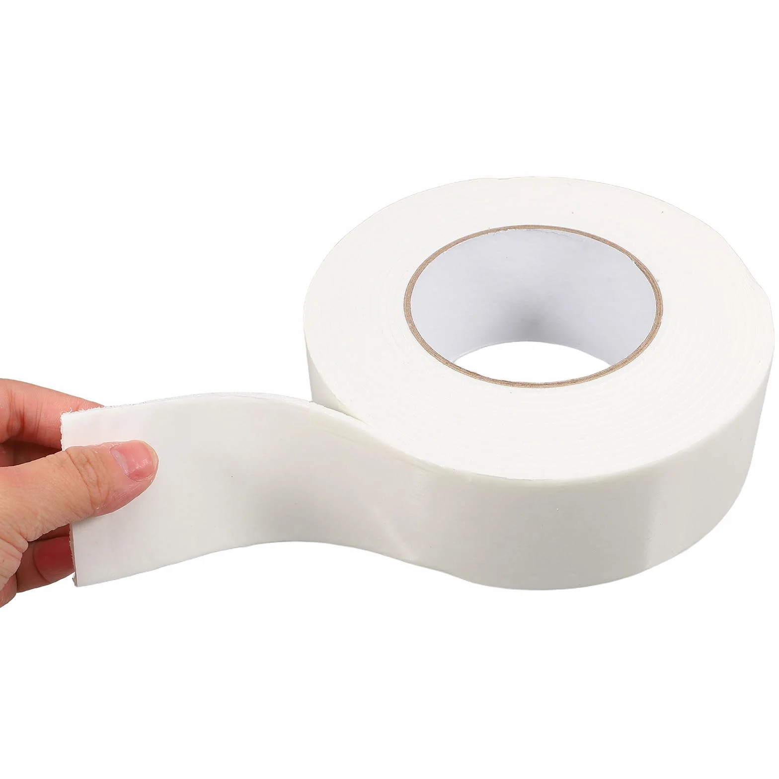 iplusmile Ruban Adhésif Double Face en Mousse Blanche 25 mm x 50 mm x 5 m Étanche Résistant au Gel Adhérence Forte