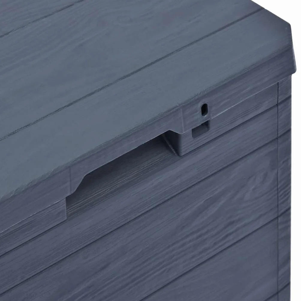 vidaXL Boîte de Rangement Jardin Coffre Stockage Extérieur Anthracite