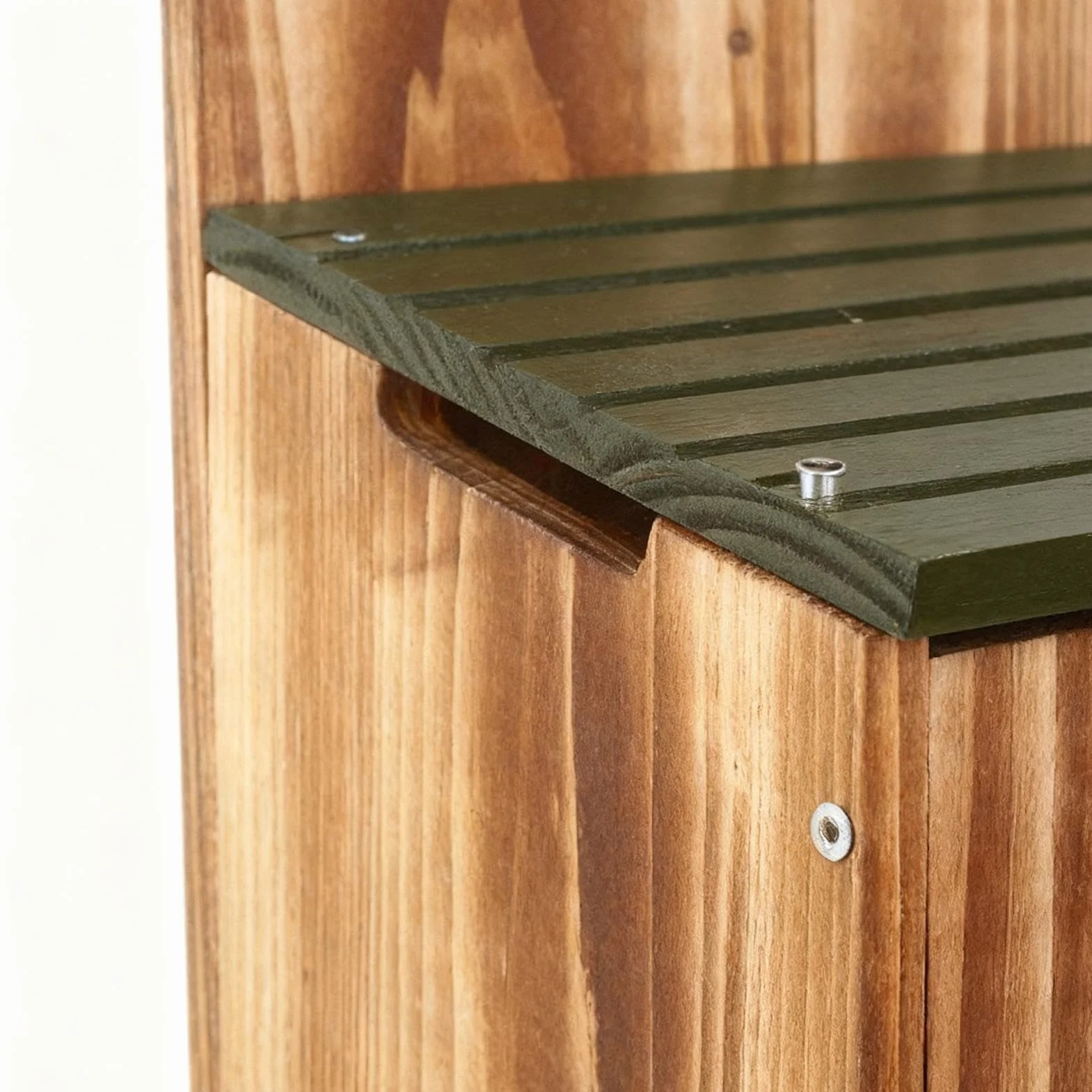 Niche pour écureuils en bois carbonisé 14,5 x 12 x 8,6 pouces, habitat extérieur durable