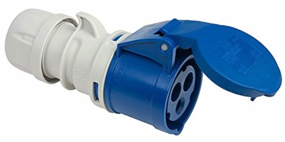 Kopp Caravane Femelle 3 Broches 16A 230V Bleu