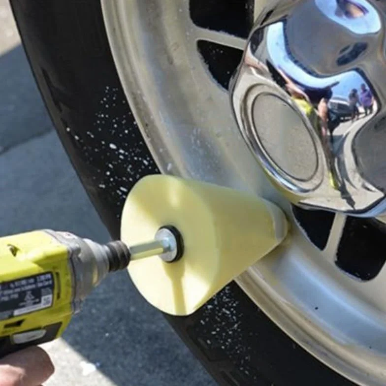 Éponge de polissage en mousse 80 mm pour roue de voiture