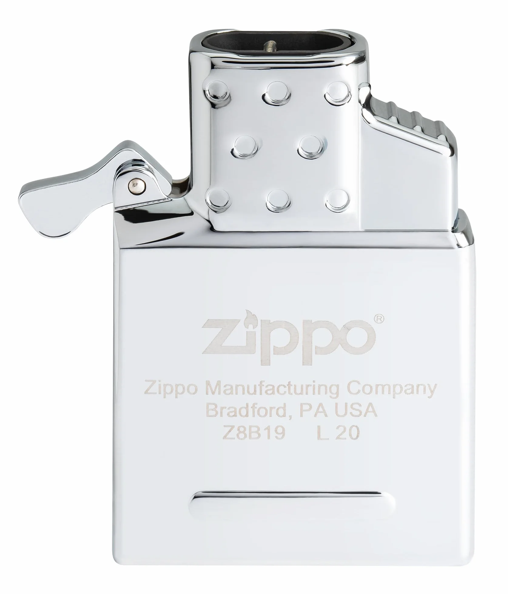 Briquet Zippo® Insert Torche Double à Gaz® 65827, Coupe-Vent Rechargeable Métal