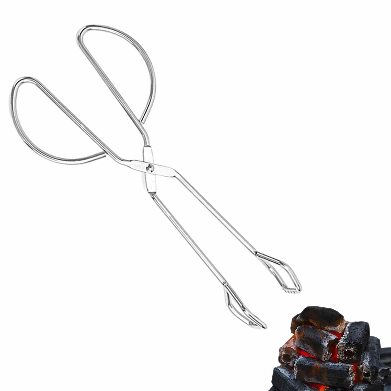 Pince de barbecue en acier inoxydable pour barbecue, pour jardin, pique-nique, camping, restaurant, hôtel, barbecue