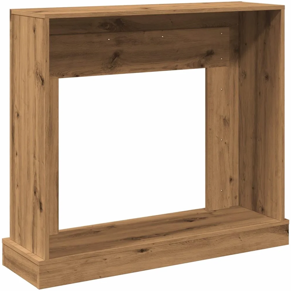 vidaXL Cadre de cheminée chêne Artisanal 100x30x87,5cm Bois ingénierie