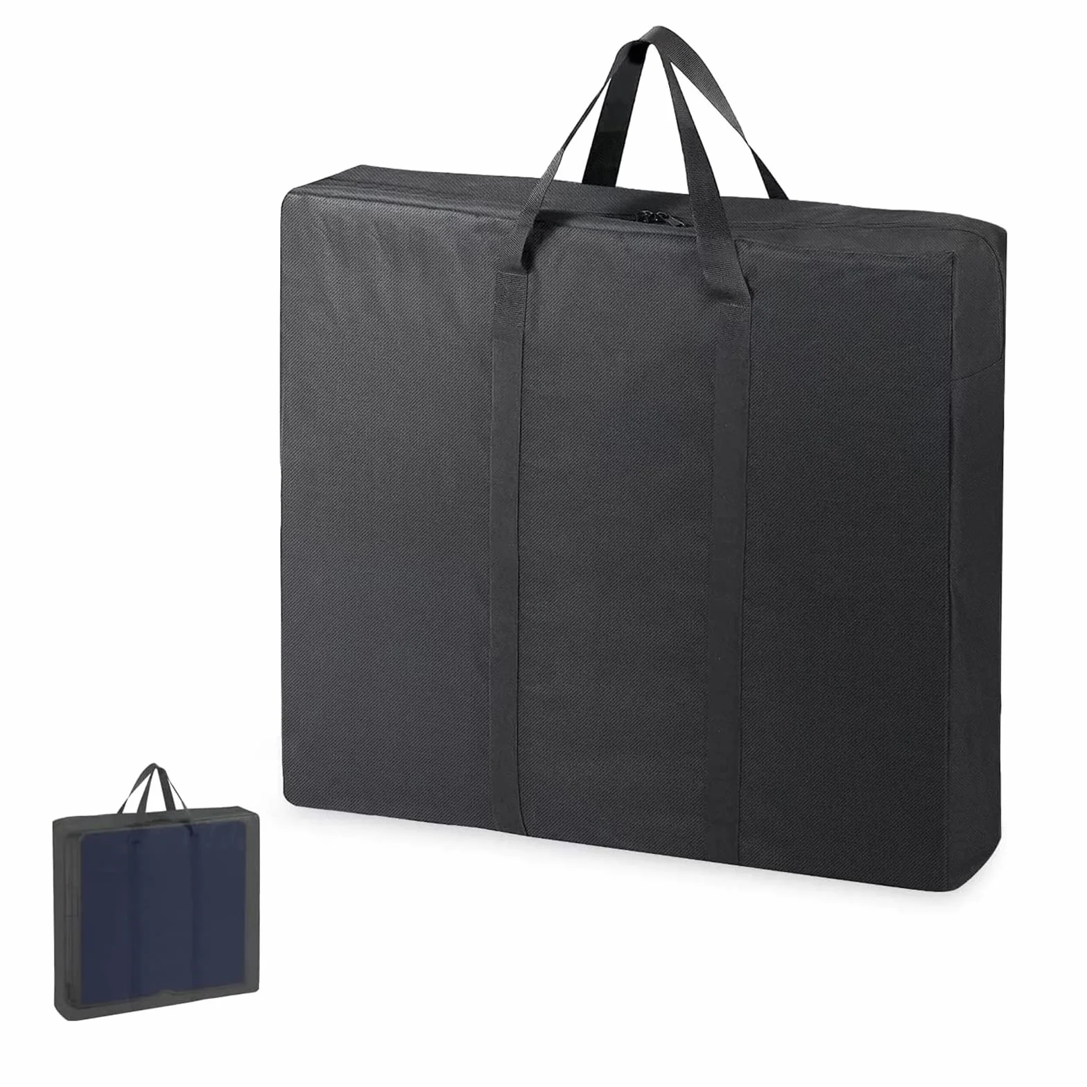 Sac de rangement pour table de camping pliable en tissu Oxford 500D imperméable 66 x 13 x 62 cm Noir