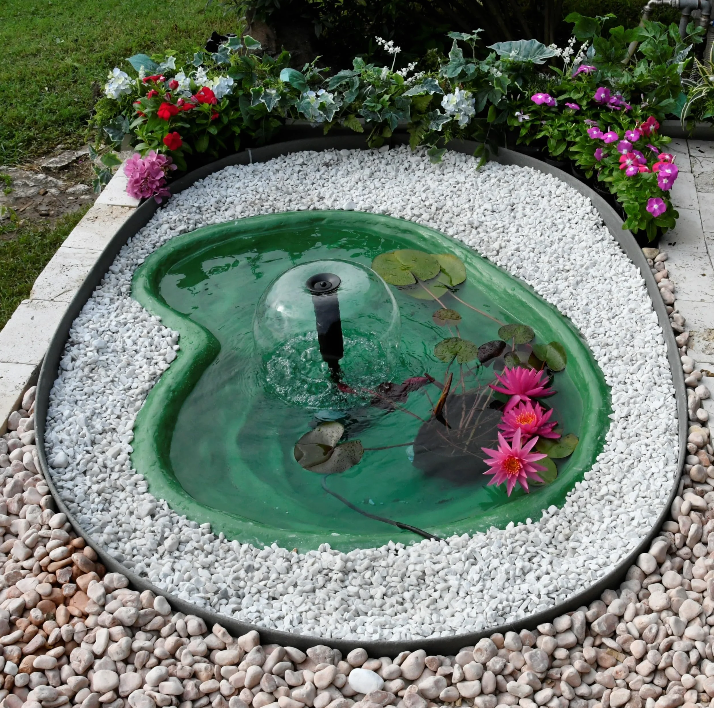 Giardini d'Acqua Bassin de Jardin Mod. Caldonazzo Poissons Plantes Aquatiques Tortues