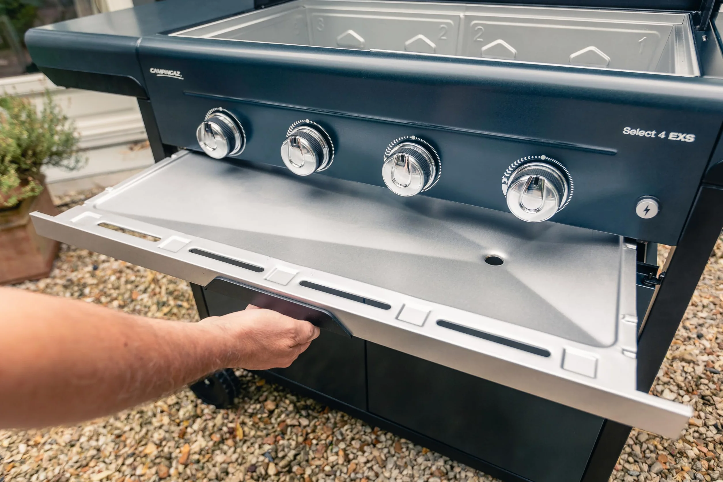 Campingaz Class 4 Select L Barbecue Gaz Combo 4 Brûleurs Acier Inoxydable 12 kW