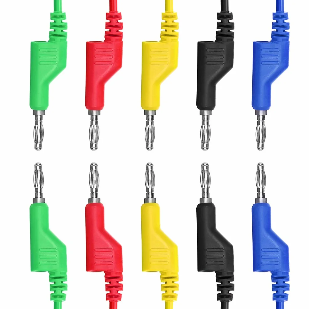 Câble de test silicone 4mm banane-banane 1M 1000V/15A pour multimètre