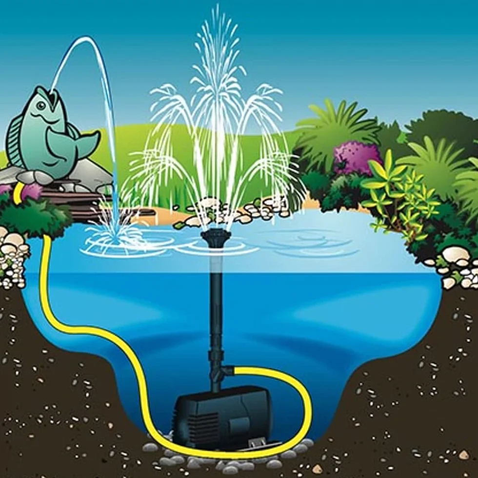 Ubbink Pompe de Fontaine Bassin Jardin Étang Accessoires Pompe à Eau Piscine