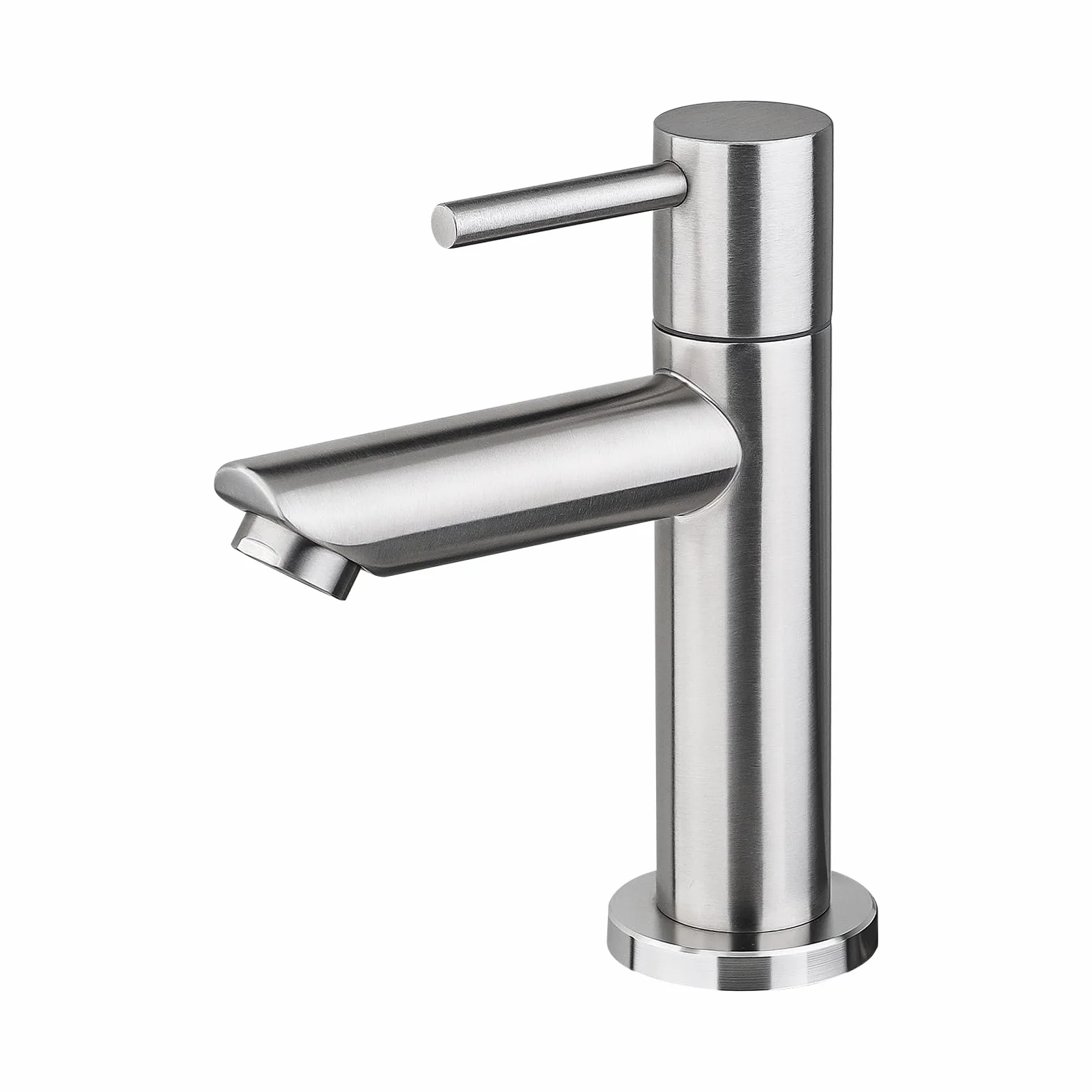 Ibergrif M18103 Mitigeur de lavabo eau froide monocommande acier inoxydable finition brossée