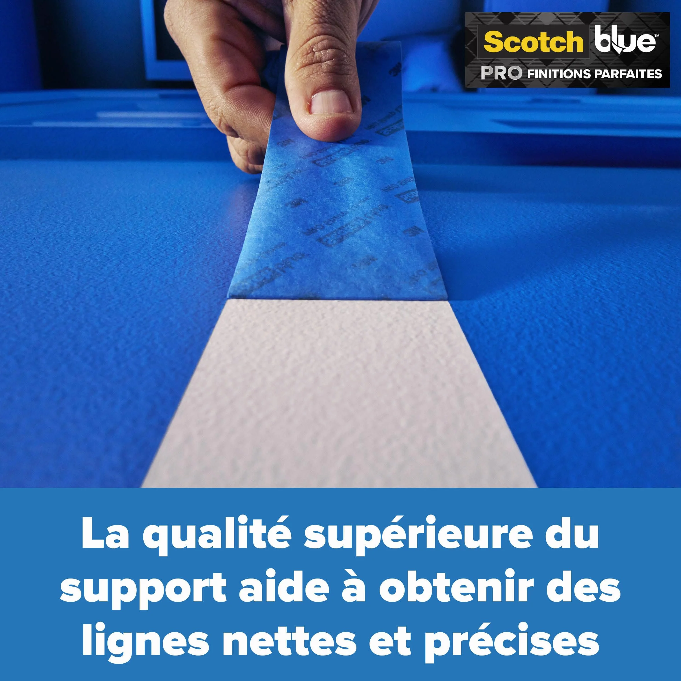 ScotchBlue Ruban de Masquage 36 mm x 41 m Bords Nets Intérieur Extérieur