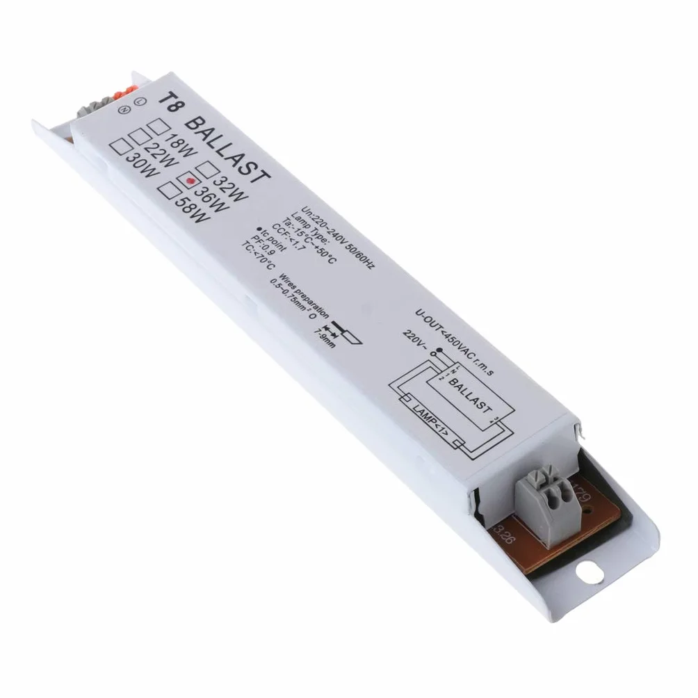 Ballasts électroniques T8 220-240V AC 36W Lampe Fluorescente